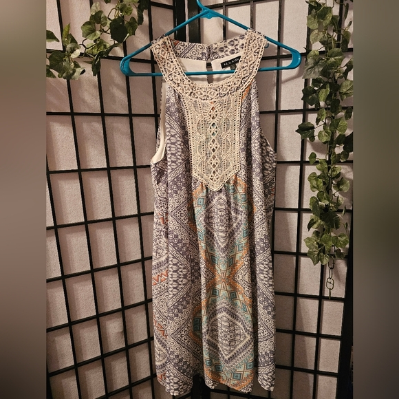 As U Wish Boho‎ Chic Sleeveless Dress Size L - Picture 1 of 4